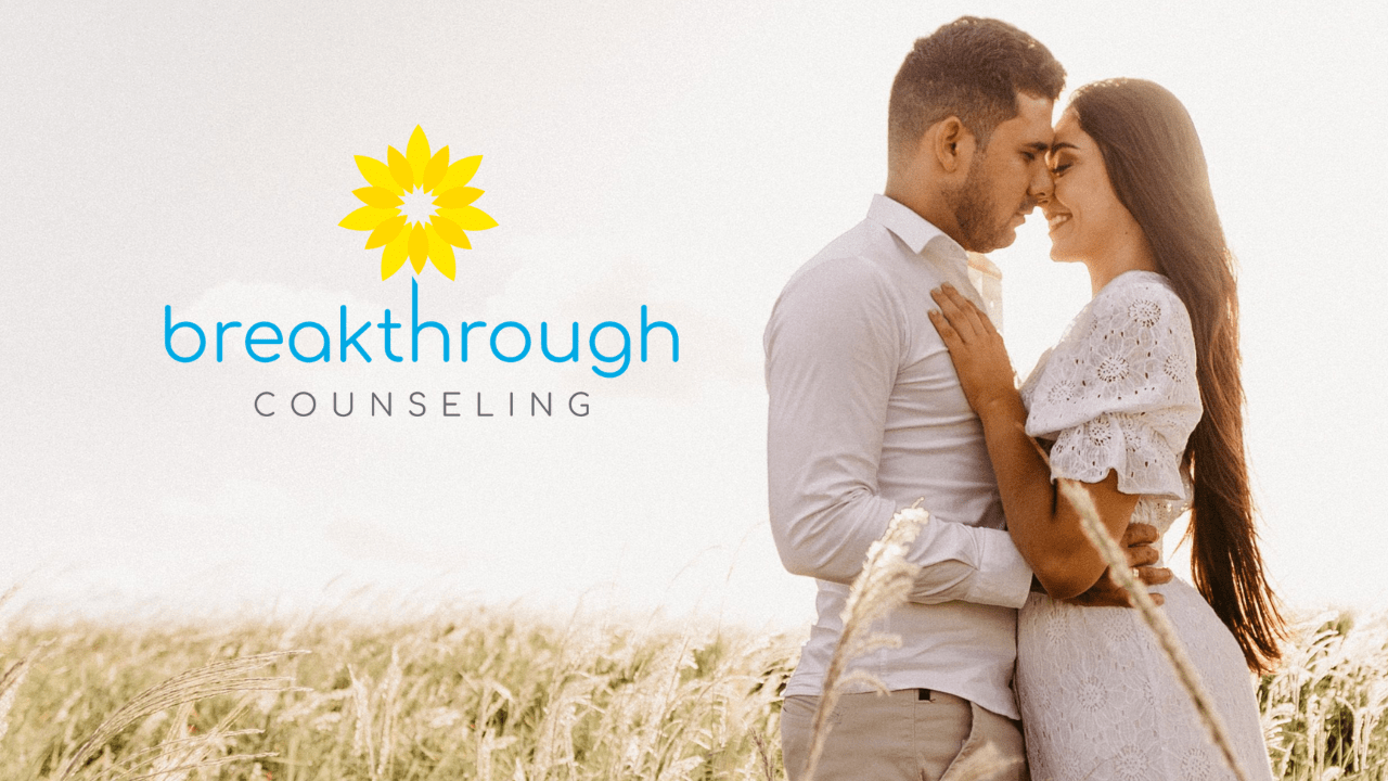 Couple embracing beside the Breakthrough Counseling logo, symbolizing online therapy services Couple embracing beside the Breakthrough Counseling logo, symbolizing online therapy services